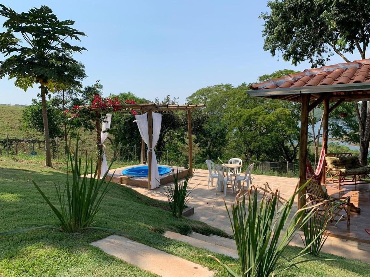 Chale Com Jacuzzi Vista Do Lago Alexania Экстерьер фото
